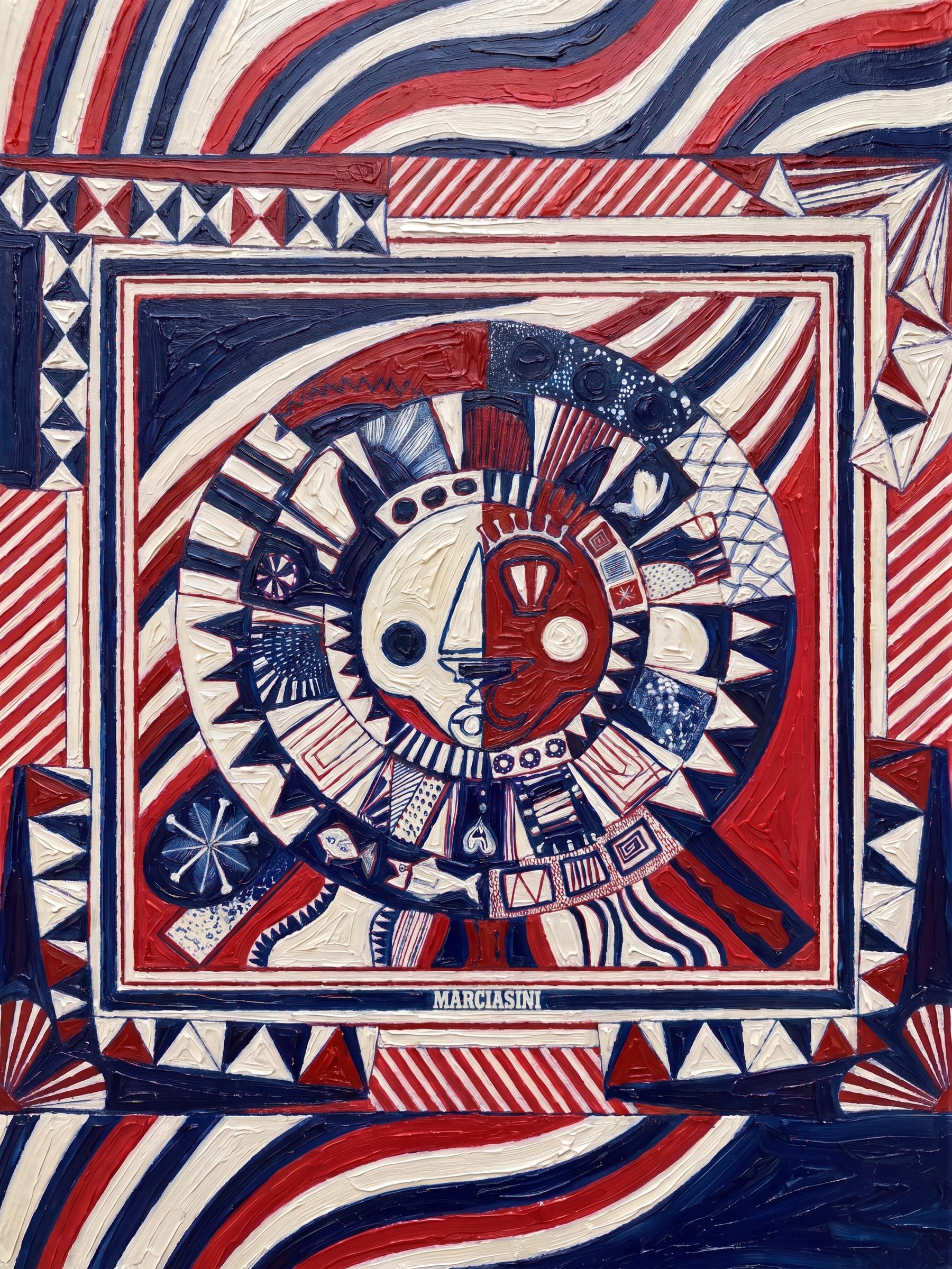 La peinture &agrave; l'huile &middot; the lion, oil on canvas